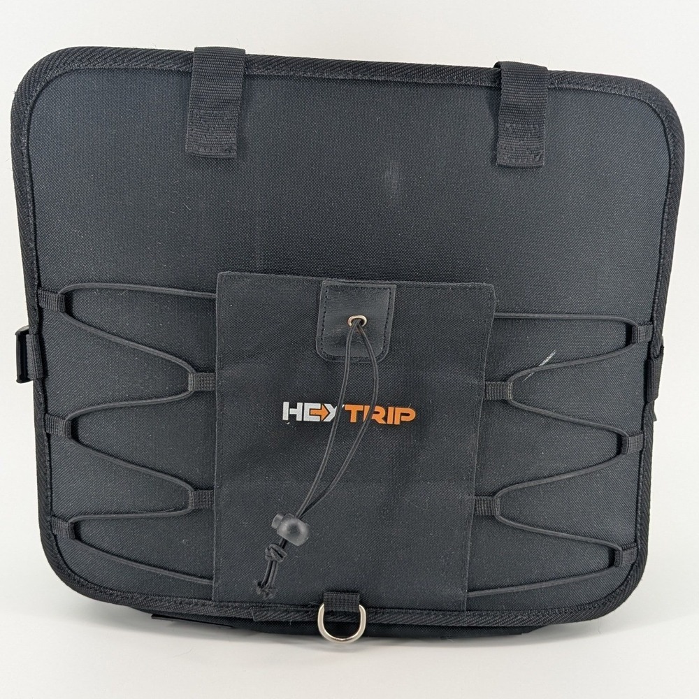 HeyTrip Collapsible Car Trunk Organizer Black Multi Compartment Storage Bag